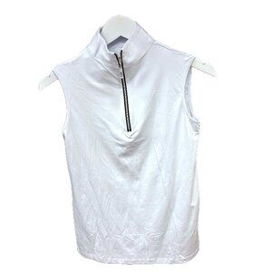 NWOT Tailored Sportsman Sleeveless Sunshirt in White - Size S